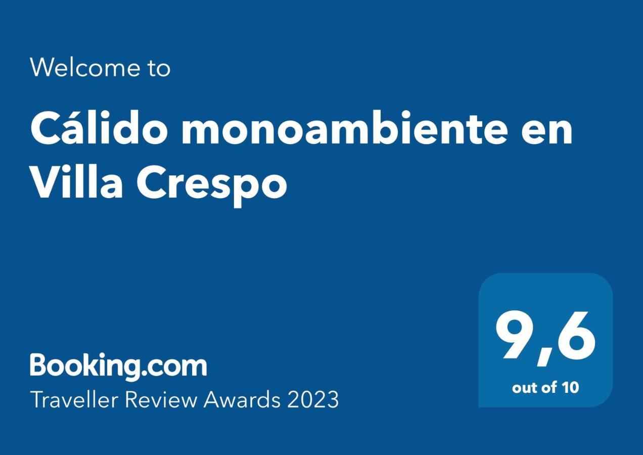 Calido Monoambiente En Villa Crespo Buenos Aires Extérieur photo